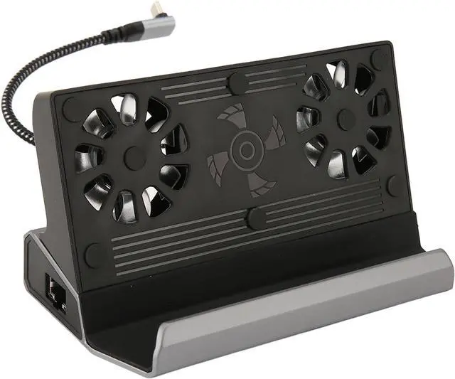 Alt view image 5 of 7 - Multifunctional 10 in 1 Dock for Steam Deck and Rog Ally, Dual Cooling Fan, 100W Charging, 4K 60Hz HD Output, for Rog Ally and Steam Deck