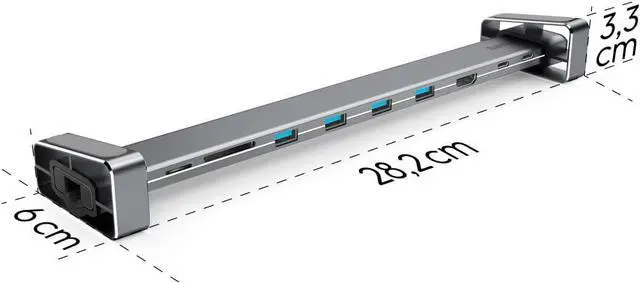 Alt view image 4 of 7 - Hama USB Hub 4 Ports 480 Mbps White 00200103 Degree 9 in 1