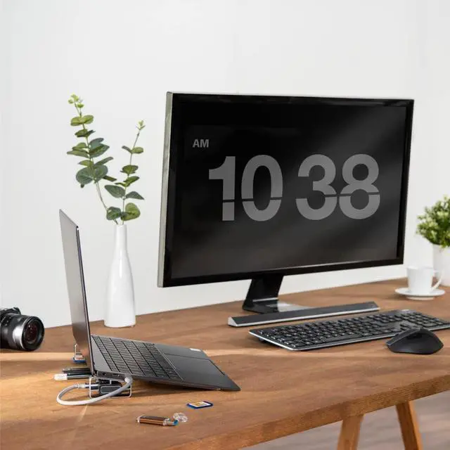 Alt view image 7 of 7 - Hama USB Hub 4 Ports 480 Mbps White 00200103 Degree 9 in 1