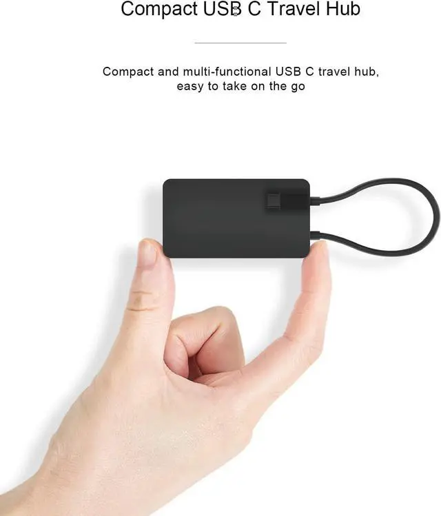 Alt view image 2 of 7 - USB-C Travel Hub Docking Station Multiport Adapter with VGA, USB 3.2 GEN 2, USB-C, Ethernet, HDMI Ports Compatible with Surface laptops, Surface Books and Surface Pro X/7/8/9