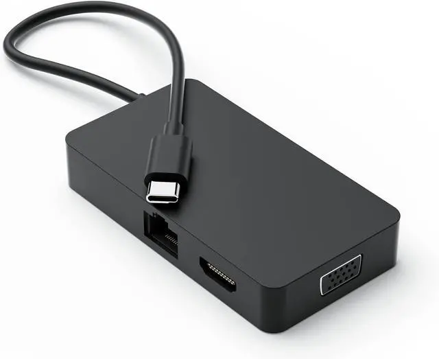 Main image of USB-C Travel Hub Docking Station Multiport Adapter with VGA, USB 3.2 GEN 2, USB-C, Ethernet, HDMI Ports Compatible with Surface laptops, Surface Books and Surface Pro X/7/8/9