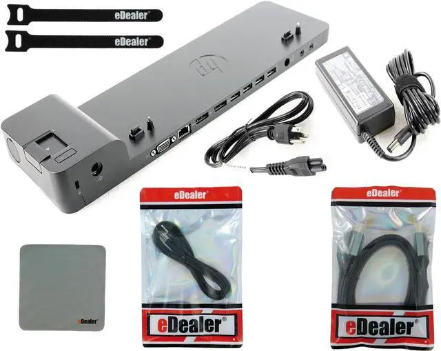 Main image of HP UltraSlim Dock 2013 Docking Station (D9Y32UT#ABA) + Starter Kit Bundle