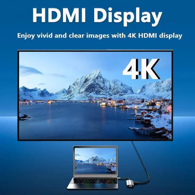 Alt view image 3 of 6 - USB C Docking Station, 9 in 1 Type C Hub with 4K Display HDMI, 87W PD Charging, USB 3.0/2.0, Ethernet, Multiple Adapter Dongle Dock for HP/Dell/Lenovo/Surface Laptop