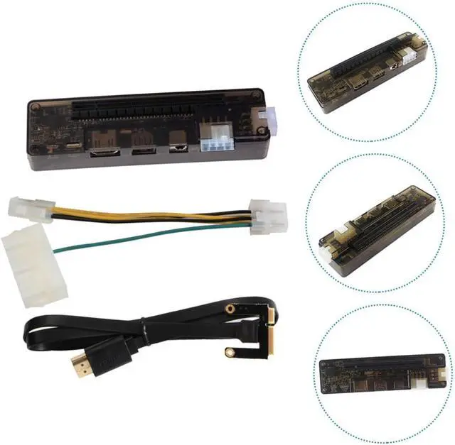 Alt view image 4 of 7 - External Graphics Card Dock for Laptop Pci Expansion Station Portable Video Card Adapter Compatible with Multiple Graphics Cards Power Output for Gamers
