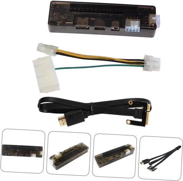 Alt view image 6 of 7 - External Graphics Card Dock for Laptop Pci Expansion Station Portable Video Card Adapter Compatible with Multiple Graphics Cards Power Output for Gamers