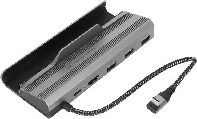 Alt view image 4 of 7 - 5 in 1 Docking Station for Steam Deck, Compatible with ROG Ally, iOS, with Gigabit Ethernet, 100W PD, 3xUSB3.0, 4K60Hz Output