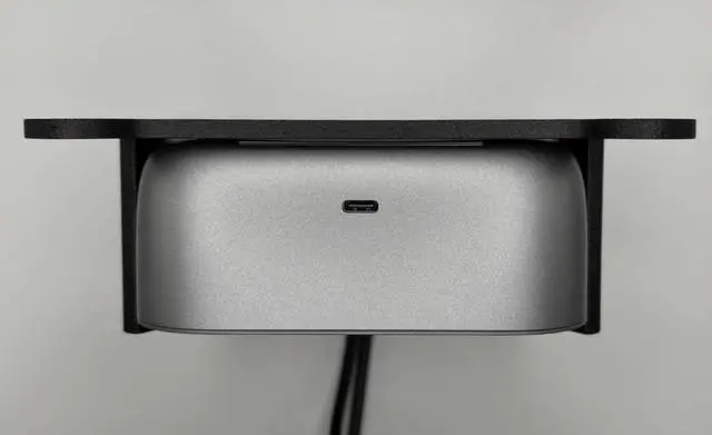 Alt view image 4 of 7 - Under-Desk Mounting Bracket Compatible with HP Thunderbolt G6 Docking Station, Black, 6.25 x 6 x 2.25 inches