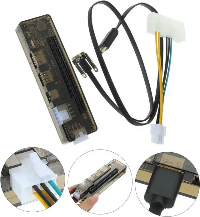 Alt view image 2 of 7 - MERRYHAPY External Laptop Graphics Card Dock for Gaming Pci Expansion Station Support Compatible Systems for Enhanced Graphics Performance Random Style