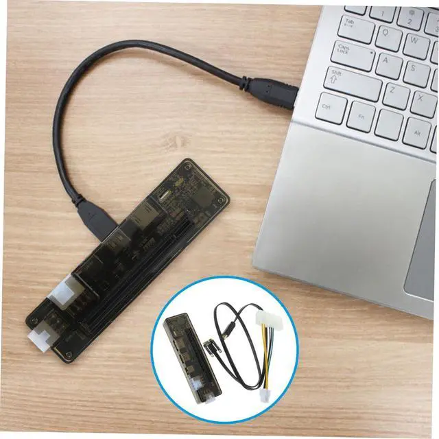 Alt view image 3 of 7 - MERRYHAPY External Laptop Graphics Card Dock for Gaming Pci Expansion Station Support Compatible Systems for Enhanced Graphics Performance Random Style