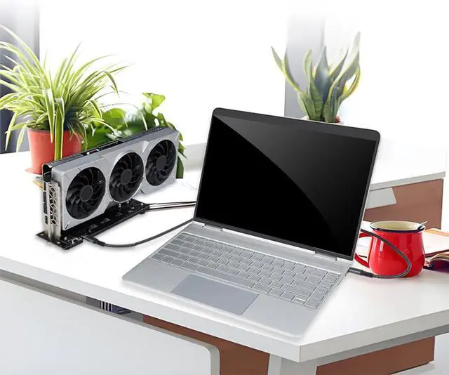 Alt view image 2 of 7 - 40Gbps Efficient USB Type C External GPU Dock Station Supports RTX3060 and GTX1060 Fast Installation with Bracket