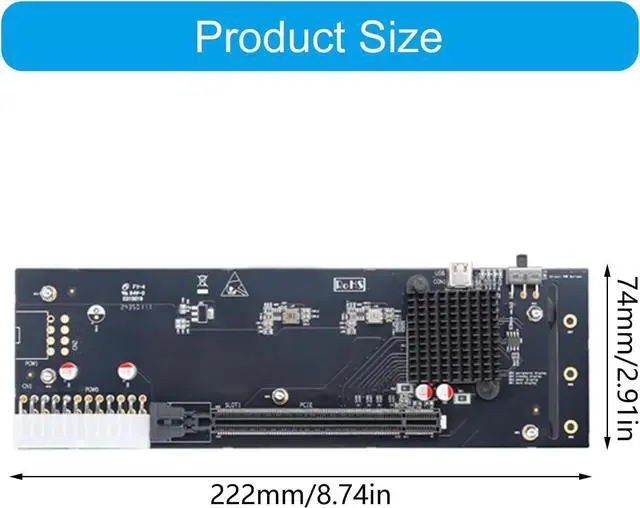 Alt view image 6 of 7 - 40Gbps Efficient USB Type C External GPU Dock Station Supports RTX3060 and GTX1060 Fast Installation with Bracket