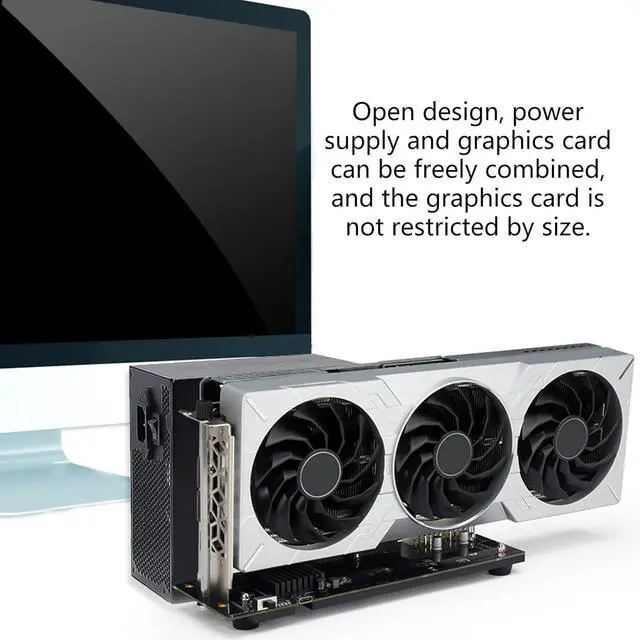 Alt view image 7 of 7 - 40Gbps Efficient USB Type C External GPU Dock Station Supports RTX3060 and GTX1060 Fast Installation with Bracket