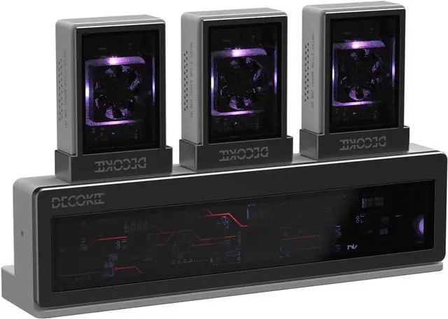 Main image of DK-Station M.2 NVMe SSD Enclosure Hub, DK-Disk (SSD Enclosure) 3X, DK-HUB 1X, USB 3.2 Gen2 10Gbps, RGB LED (White)