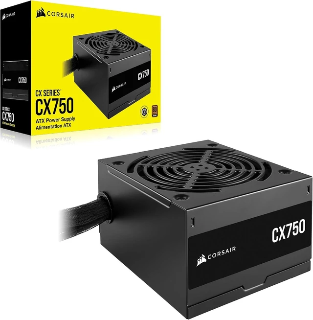 Alt view image 7 of 7 - CX750 80 Plus Bronze Non Modular Low-Noise ATX 750 Watt Power Supply - NA - Black