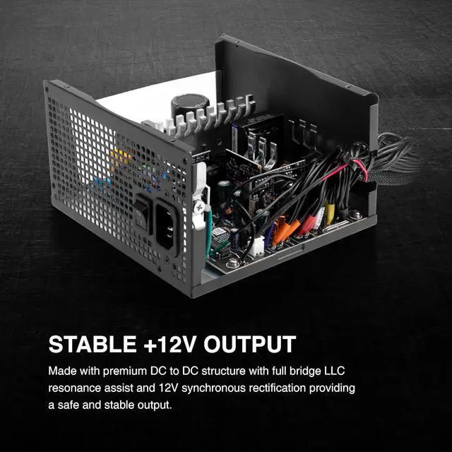 Alt view image 5 of 7 - GAMDIAS Helios P1A-650G, 650W Gold Gaming PC PSU, 80 Plus ATX Gold 12V Power Supply for PC Computers with Active PFC