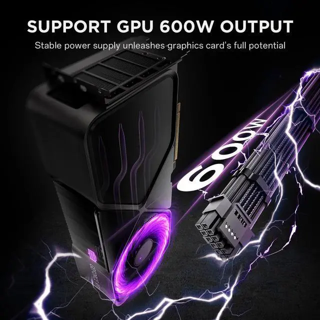 Alt view image 5 of 7 - AsiaHorse 12VHPWR PSU Extension Cable Kit for RTX 50/40 Series, 16AWG Pcie 5.0 Cable Extension Kit Soft Braided 16PIN to 16PIN Cable Kit, 24pin ATX /4+4pin EPS /12+4pin 30CM