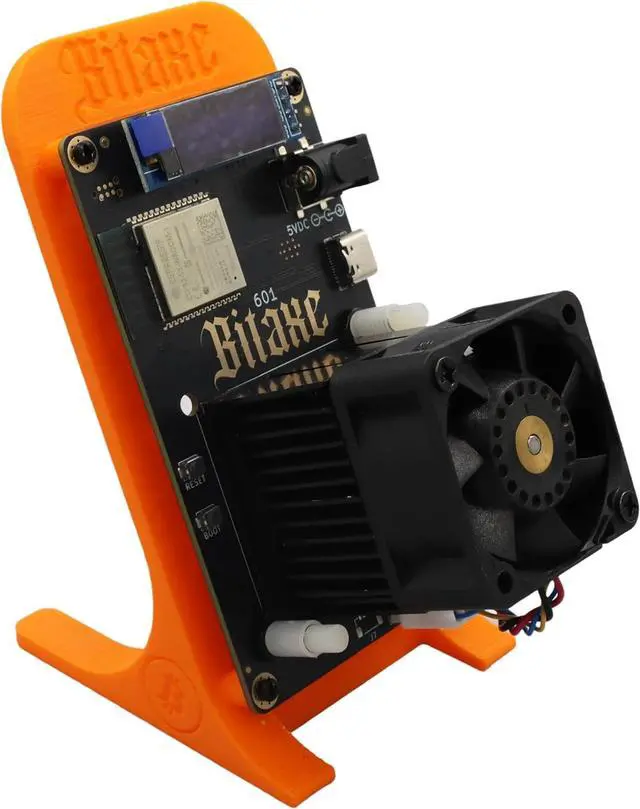 Alt view image 2 of 7 - Open Source Bitcoin Miner Bitaxe Gamma 601 Solo Miner 1.2TH/S 18W BM1370 from Antminer S21 Pro Asic Bitcoin Miner with Stand and PSU