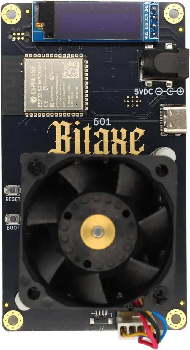 Alt view image 3 of 7 - Bitaxe Gamma 601 BTC Miner 1.2TH/s, BM1370 ASIC Chip, 2.4G WiFi, 18W/TH, Crypto Lottery Mining Machine, Micro Silent for Home Use - Compatible with S21 Pro