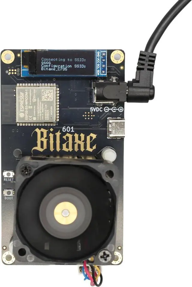 Alt view image 7 of 7 - Bitaxe Gamma 601 BTC Miner 1.2TH/s, BM1370 ASIC Chip, 2.4G WiFi, 18W/TH, Crypto Lottery Mining Machine, Micro Silent for Home Use - Compatible with S21 Pro
