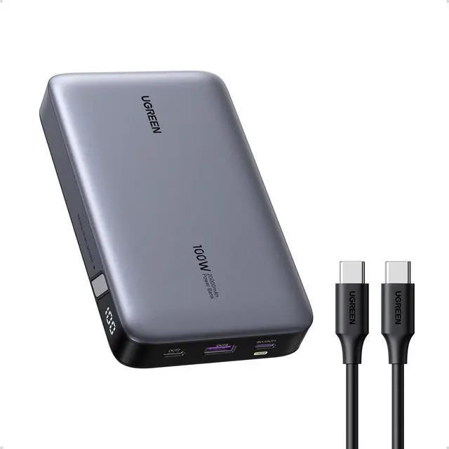 Main image of 20000mAh 100W Power Bank Nexode Portable Charger USB C 3-Port PD Fast Charging Battery Pack Digital Display for MacBook iPad iPhone 16 Galaxy S24 Ultra Steam Deck  XPS and More