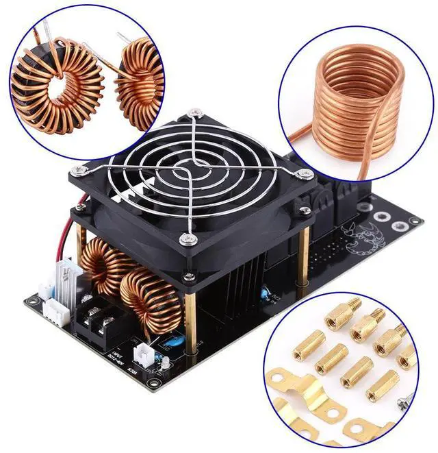 Alt view image 3 of 6 - DC12-36V 20A 1000W DIY ZVS Induction Heating Board Power Supply Module Heater with Copper Tube,Replacement Parts