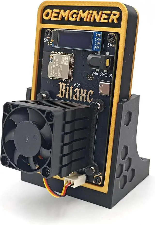 Main image of Bitaxe Gamma 601 BTC Miner 1.2TH/s, BM1370 ASIC Chip, 2.4G WiFi, 18W/TH, Crypto Lottery Mining Machine with New Base Design for Enhanced Stability, Micro Silent for Home Use - Compatible with S21 Pro