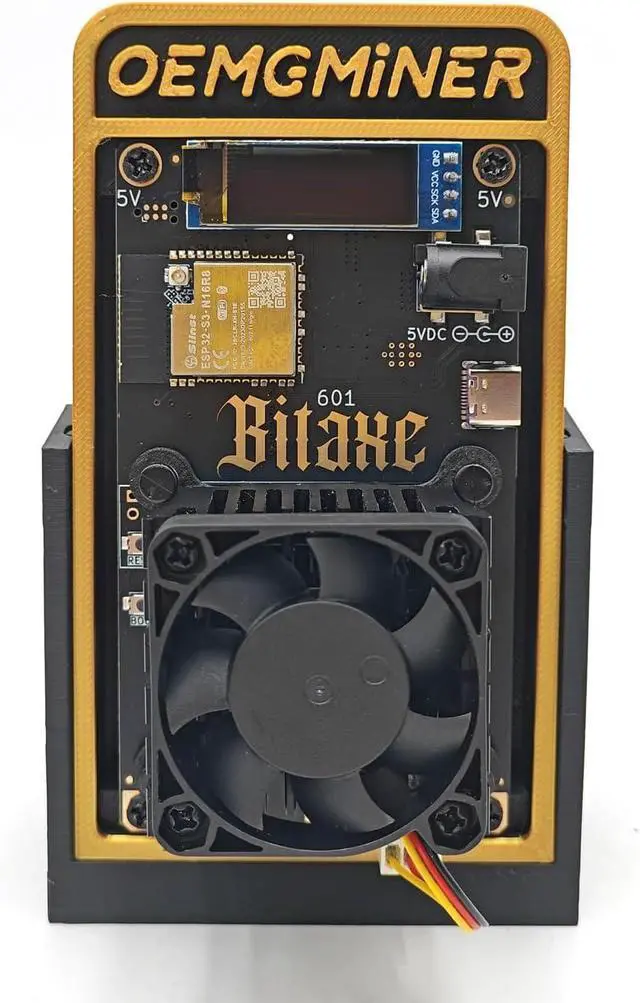 Alt view image 7 of 7 - Bitaxe Gamma 601 BTC Miner 1.2TH/s, BM1370 ASIC Chip, 2.4G WiFi, 18W/TH, Crypto Lottery Mining Machine with New Base Design for Enhanced Stability, Micro Silent for Home Use - Compatible with S21 Pro