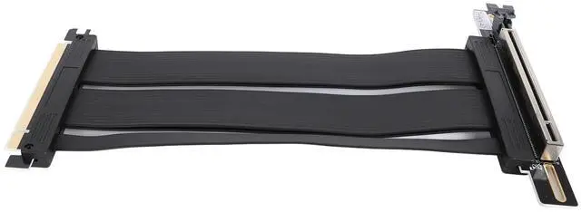 Alt view image 6 of 7 - PCIe Gen5 X16 Riser Cable for RTX 3090 3080TI High Speed Extension Cable for GPUs in ITX Chassis and Gaming Setups