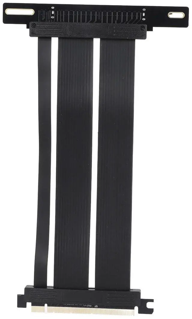 Alt view image 2 of 7 - PCIe Gen5 X16 Riser Cable for RTX 3090 3080TI High Speed Extension Cable for GPUs in ITX Chassis and Gaming Setups