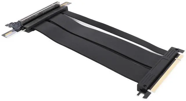 Alt view image 4 of 7 - PCIe Gen5 X16 Riser Cable for RTX 3090 3080TI High Speed Extension Cable for GPUs in ITX Chassis and Gaming Setups