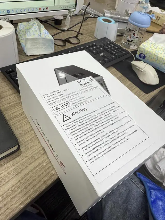 Alt view image 7 of 7 - New Canaan Avalon Nano 3S BTC Miner - 6 TH/s 140W Bitcoin ASIC Miner - Quiet with Canaan Original Power Supply - Supports Solo Mining & Stake Pool for Office(white)