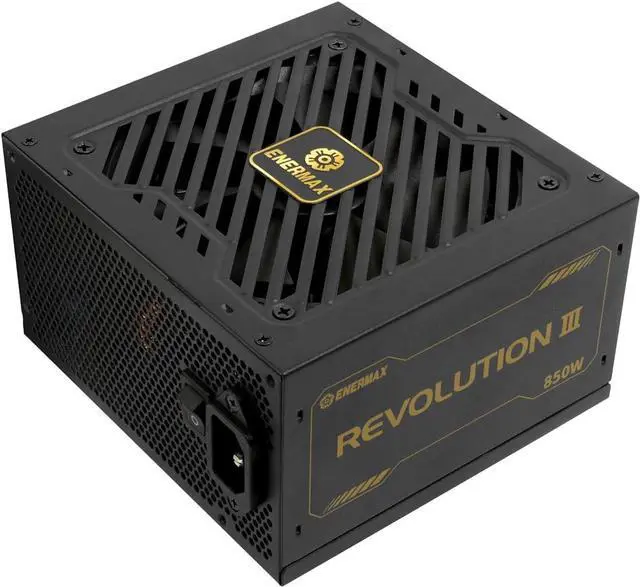 Alt view image 3 of 7 - ENERMAX Revolution III 850 Watt | fully modular ATX 3.1 power supply | PCIe 5.1 | 80 Plus Gold | whisper-quiet 120mm FDB fan | 105°C jap. capacitors | ERV850G-AHG-MAC