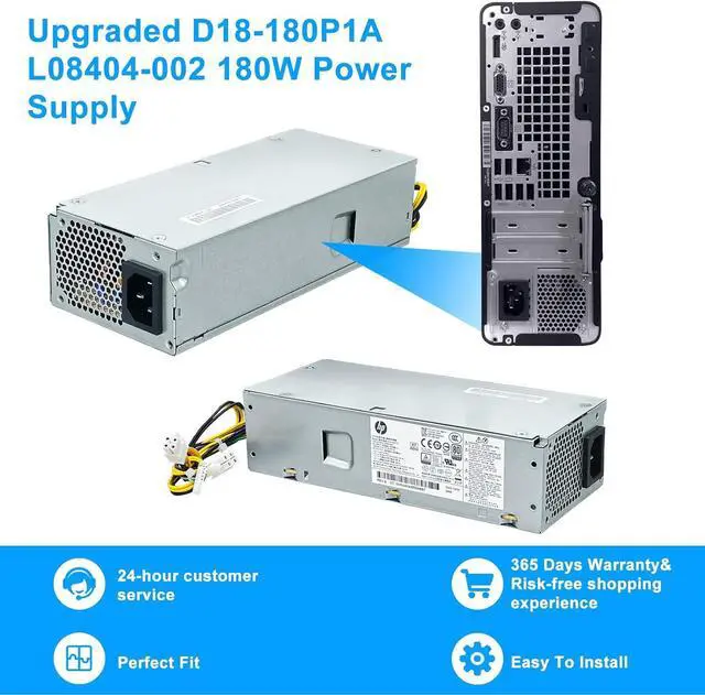 Alt view image 6 of 7 - Upgraded D18-180P1A L08404-002 180W Power Supply L07658-003 PSU Compatible with HP ProDesk 400 G5 SFF 600 G3 SFF,901764-003 L07658-001 PA-1181-3HB DPS-180AB-30A 901765-003 D18-180P1A Power Supply