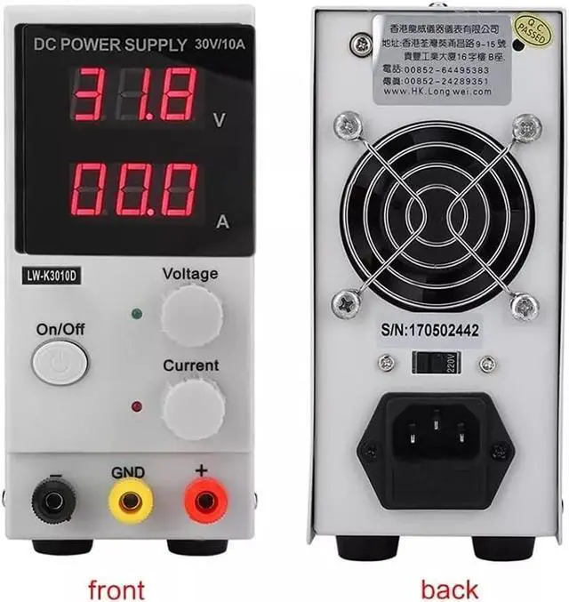 Alt view image 6 of 7 - Rookin LW-K3010D 110V/220V 30V 10A Adjustable Digital Display DC Power Supply Switching Regulated Power Supply