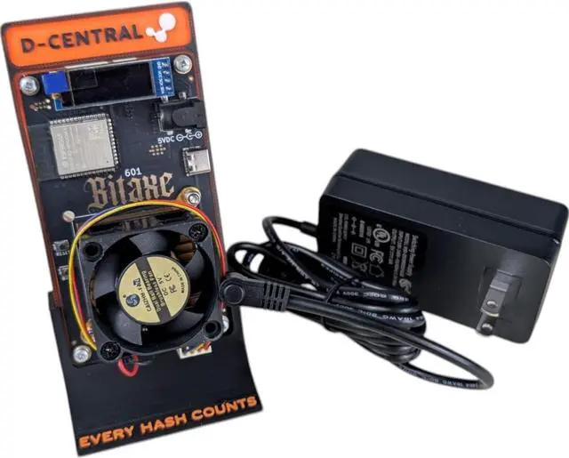 Alt view image 2 of 4 - Bitaxe Gamma Bitcoin ASIC Miner | 1.2 TH/s BM1370 Chip | 15 J/TH Energy-Efficient | Open-Source Design | WiFi Enabled | OLED Display | Plug-and-Play Solo Miner