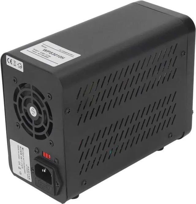 Alt view image 7 of 7 - DC Power Supply, USB Charging Interface WPS3010H Variable DC Power Supply 0-30V 0-10A 300W Integrated Temperature Control Fan for Home Appliances (US Plug AC115V)