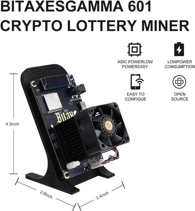 Alt view image 3 of 7 - Bitaxe 601 Gamma Bitcoin Miner 1.2TH/s Solo Miners BM1370 Chip 2.4G WiFi 18W/TH BTC Miner Machine Lottery Crypto Miner with Open System Asic Bitcoin Mining Machine