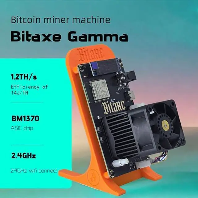 Alt view image 2 of 5 - 2025 Latest Bitaxe Gamma 601 Bitcoin Miner 1.2TH/S SHA-256 Asic Chip Low Noise Crypto Miner 2.4G WiFi 18W Bitcoins Mining Machine BTC Miner Home Use