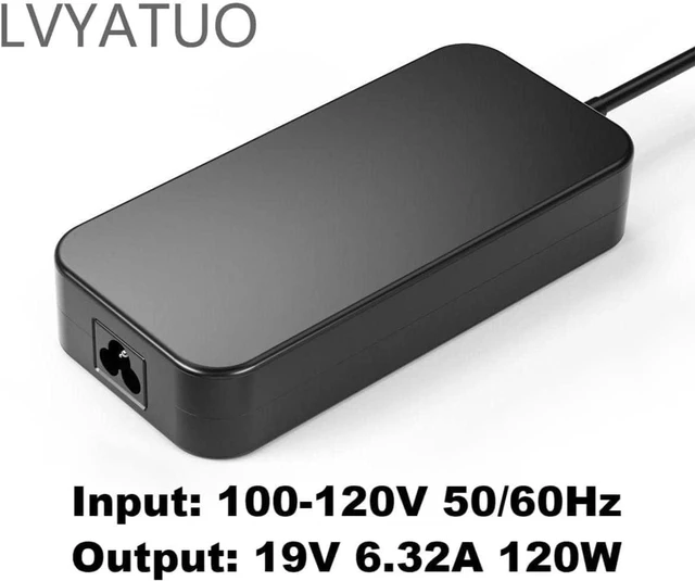 Alt view image 5 of 7 - 120W 19V 6.32A Power Adapter PA-1121-28 A15-120P1A AC Power Charger Compatible Asus ROG GL502VT GL502V GL502 GL502VT-DS71 N750 N500 G50 N53S N55 Gaming Laptop
