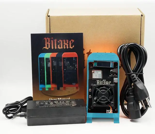 Main image of Bitcoins Gamma 601 1.2TH/S BM1370 15W SHA256 BTC BCH BSV DGB Lucky Mining Solo ASIC Mining Silent Miner Machine Crypto Lottery Miner (Blue)