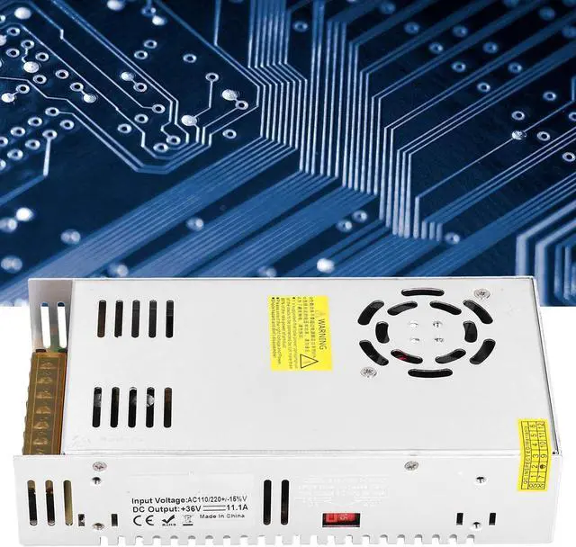Alt view image 3 of 7 - Switching Power Supply 400W 36V 11A for Stepper Motor AC115/230V Input with Stainless Steel Shell