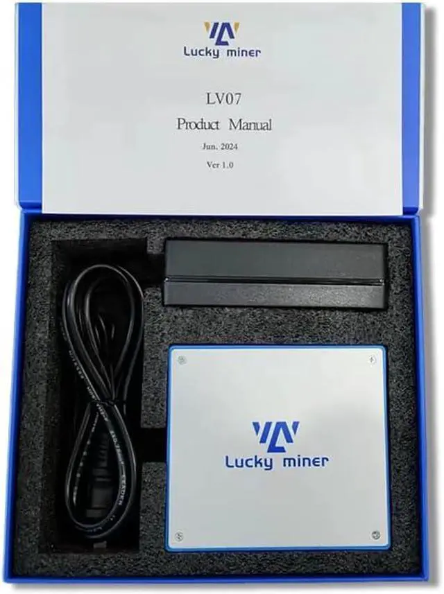 Alt view image 5 of 5 - Bitcoin Miner Lucky Miners LV07 1TH/S Solo Miner SHA-256 Asic Chip Low Noise BTC Lottery Crypto Miners 2.4G WiFi 25W Bitcoins Mining Machine Ethereum Home Use