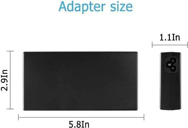 Alt view image 4 of 7 - 19.5V 6.15A 120W AC Charger Compatible with HP USB-C Dock G5 TPN-CA19 Envy 15 17 ZBook Fury 15 17 G7 G8 L64086-001 L64087-001 ZHAN 66 Pro 14 G3 Omen 15-5000 15-5100 15-5200 120W Power Supply