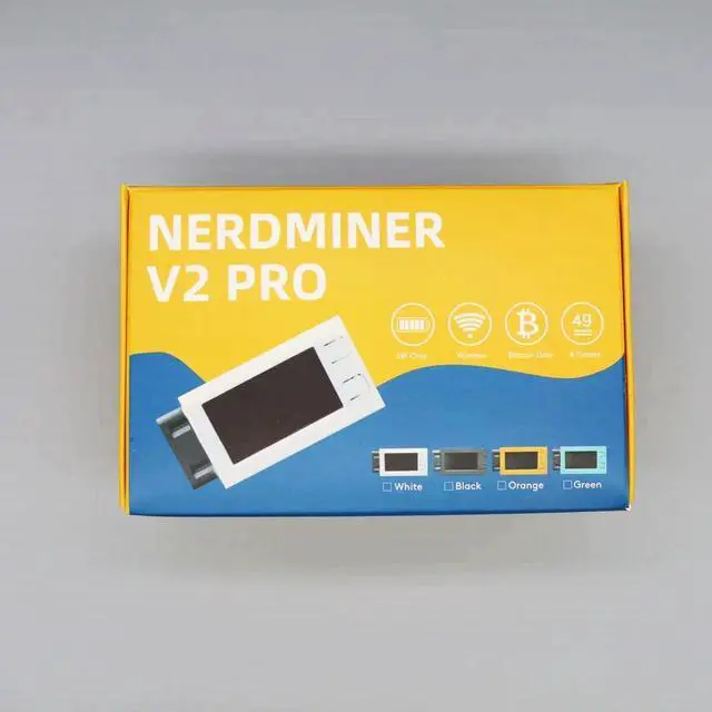 Alt view image 5 of 6 - Nerdminer V2 Pro 78KH/s Hash Rate Open Source Bitcoin Solo Miner Lottery Miner with Cooling Fan Orange Case