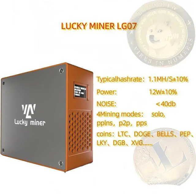 Alt view image 3 of 6 - New Lucky Miner LG07 Dogecoins Miner and Litecoins Mining Machine -11MH/S-25W-2.4GWifi-Ultal Scrypt Algorithm Asic Crypto Miners for LTC/Doge/BEL/LKY/PEP/XVG- Low Power Consumption for Home use.