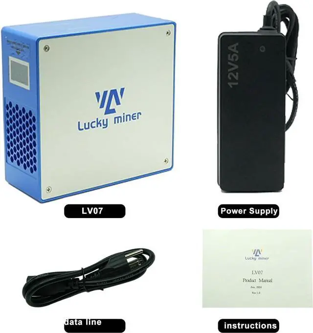 Alt view image 5 of 6 - Lucky Miner LV07 Bitcoins Miner 1000GH/S 2.4GWifi 25W Crypto Minning with SHA-256 BM1366 Asic Chip BTC Miner Low Noise for Home Use .Support Multiple Modes and cryptocurrencies.