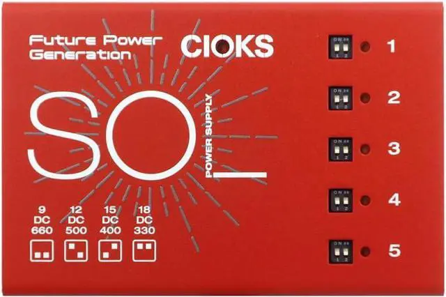 Main image of Cioks SOL Pedal Power Supply, Red (Gear Hero Exclusive)