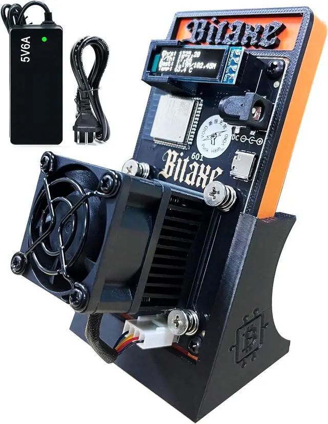 Main image of BeLuckyMan Upgrade Bitaxe Gamma 601 Solo Miner 1.2TH/S Hashrate BM1370 ASIC Chip Bitcoins Miner BTC Lottery Cryptocurrency Open-Source Mining Machine (Black)