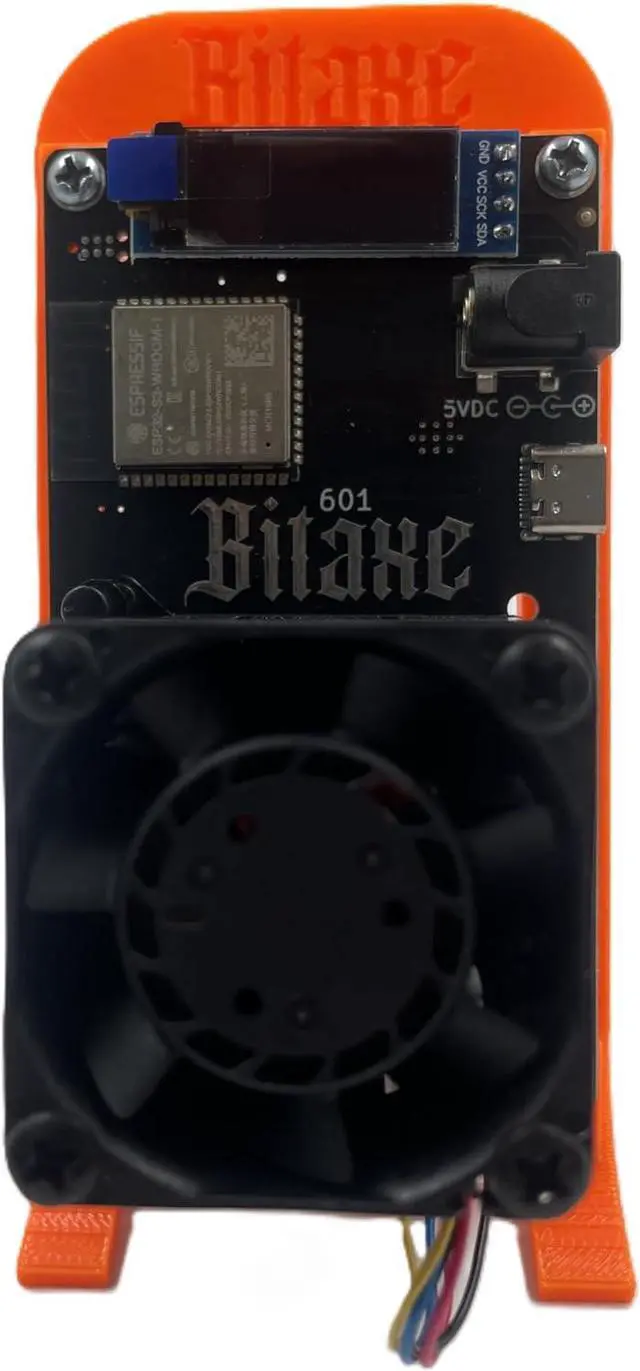Alt view image 2 of 4 - Bitaxe Gamma 601 Bitcoin Miner Solo Miner 1.2TH/S 17W BM1370 Dedicated to Bitcoin (BTC) Mining (Orange)