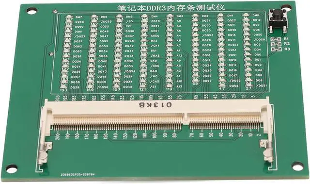 Main image of DDR3 Memory Test Card, Portable Laptop DDR3 Tester, 110 LED Indicators for Fault Diagnosis, Supports Laptop DDR3 Memory Modules, with Battery Not Included